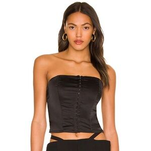 Superdown revolve cailyn black corset top size small